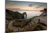 A View of Durdle Door in Dorset-Chris Button-Mounted Photographic Print