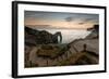 A View of Durdle Door in Dorset-Chris Button-Framed Photographic Print