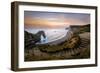 A View of Durdle Door in Dorset-Chris Button-Framed Photographic Print