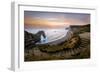 A View of Durdle Door in Dorset-Chris Button-Framed Photographic Print