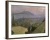 A View of Edinburgh from the Castle Looking Across the Esplanade Towards Arthur's Seat-Sir John Lavery-Framed Giclee Print