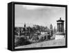 A view of Edinburgh showing the Castle, June 1947-Staff-Framed Stretched Canvas