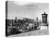 A view of Edinburgh showing the Castle, June 1947-Staff-Stretched Canvas