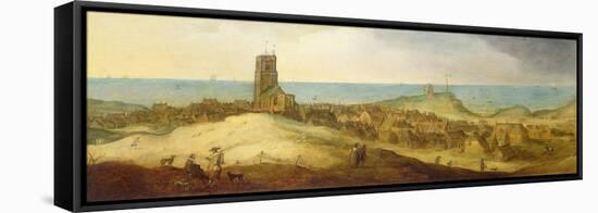 A View of Egmond Abbey-Claes Jacobsz. van der Heck-Framed Stretched Canvas