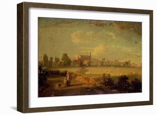 A View of Eton from the Playing Fields, 1822-Edmund Bristow-Framed Giclee Print