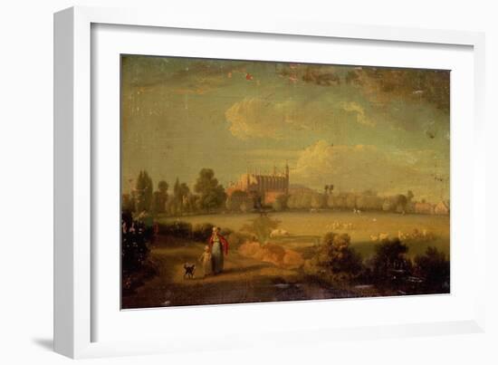 A View of Eton from the Playing Fields, 1822-Edmund Bristow-Framed Giclee Print