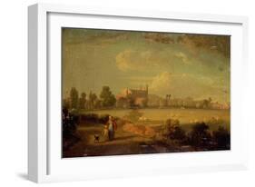 A View of Eton from the Playing Fields, 1822-Edmund Bristow-Framed Giclee Print