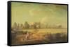 A View of Eton from the Playing Fields-Edmund Bristow-Framed Stretched Canvas