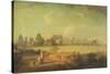 A View of Eton from the Playing Fields-Edmund Bristow-Stretched Canvas