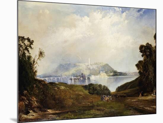 A View of Fairmont Waterworks, Philadelphia-Thomas Moran-Mounted Giclee Print