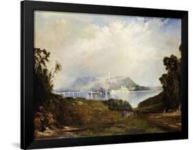 A View of Fairmont Waterworks, Philadelphia-Thomas Moran-Framed Giclee Print