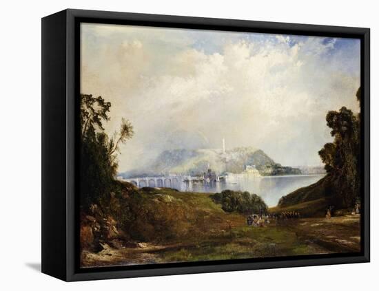 A View of Fairmont Waterworks, Philadelphia-Thomas Moran-Framed Stretched Canvas