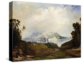 A View of Fairmont Waterworks, Philadelphia-Thomas Moran-Stretched Canvas