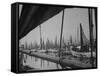A View of Fishing Wharves in the Goteborg Harbour-Carl Mydans-Framed Stretched Canvas