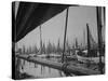 A View of Fishing Wharves in the Goteborg Harbour-Carl Mydans-Stretched Canvas