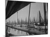 A View of Fishing Wharves in the Goteborg Harbour-Carl Mydans-Mounted Premium Photographic Print