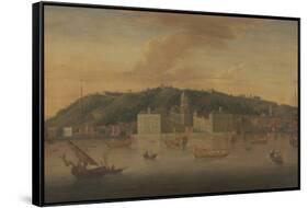 A View of Greenwich from the River with Many Boats-Jan Griffier-Framed Stretched Canvas