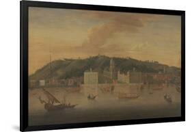 A View of Greenwich from the River with Many Boats-Jan Griffier-Framed Giclee Print