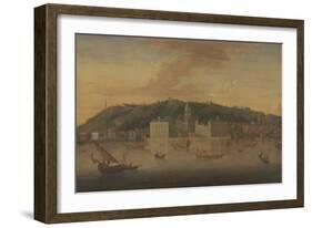 A View of Greenwich from the River with Many Boats-Jan Griffier-Framed Giclee Print