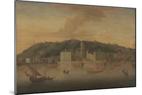 A View of Greenwich from the River with Many Boats-Jan Griffier-Mounted Giclee Print