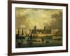 A View of Greenwich, from the River-Frederick Calvert-Framed Giclee Print