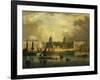 A View of Greenwich, from the River-Frederick Calvert-Framed Giclee Print