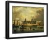A View of Greenwich, from the River-Frederick Calvert-Framed Giclee Print