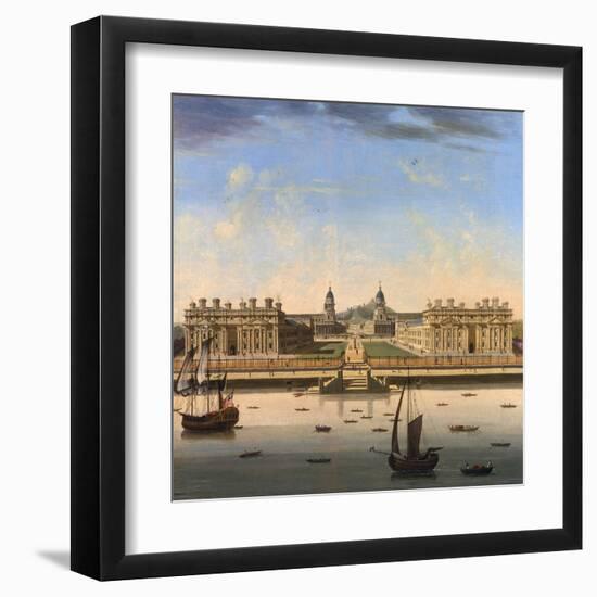 A View of Greenwich Hospital-John Paul-Framed Art Print