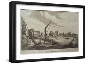 A View of Hammersmith from Chiswick, Engraved by John Royce (Fl.1764-90), C.1770-John Oliphant-Framed Giclee Print