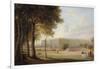 A View of Hampton Court Palace, 1827 (One of a Pair)-Henry Bryan Ziegler-Framed Giclee Print