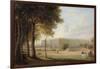 A View of Hampton Court Palace, 1827 (One of a Pair)-Henry Bryan Ziegler-Framed Giclee Print