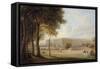 A View of Hampton Court Palace, 1827 (One of a Pair)-Henry Bryan Ziegler-Framed Stretched Canvas