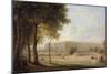 A View of Hampton Court Palace, 1827 (One of a Pair)-Henry Bryan Ziegler-Mounted Giclee Print