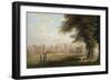 A View of Hampton Court Palace, 1827 (One of a Pair)-Henry Bryan Ziegler-Framed Giclee Print