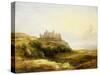 A View of Harlech Castle-James Stark-Stretched Canvas