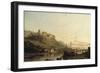 A View of Heidelberg and the River Neckar-Francois Antoine Bossuet-Framed Giclee Print