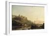 A View of Heidelberg and the River Neckar-Francois Antoine Bossuet-Framed Giclee Print