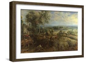 A View of Het Steen in the Early Morning, Ca 1636-Peter Paul Rubens-Framed Giclee Print