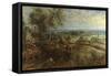 A View of Het Steen in the Early Morning, Ca 1636-Peter Paul Rubens-Framed Stretched Canvas