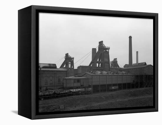 A View of Horden Colliery, County Durham, 1964-Michael Walters-Framed Stretched Canvas