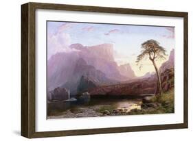 A View of Hornelen Fjord, Norway-Charles Pettitt-Framed Giclee Print