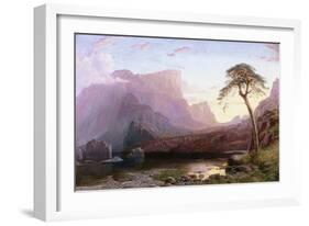 A View of Hornelen Fjord, Norway-Charles Pettitt-Framed Giclee Print