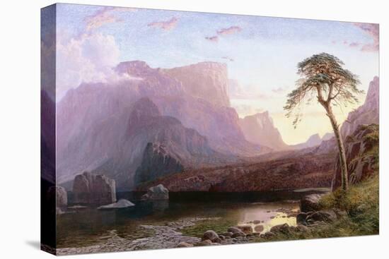 A View of Hornelen Fjord, Norway-Charles Pettitt-Stretched Canvas