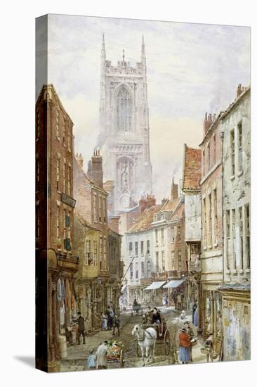 A View of Irongate, Derby-Louise J. Rayner-Stretched Canvas