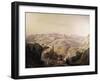 A View of Jerusalem-Friedrich Perlberg-Framed Giclee Print