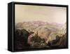 A View of Jerusalem-Friedrich Perlberg-Framed Stretched Canvas