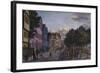 A View of Jungfernstiegs in Hamburg, from 'The Open Air Views of the City of Hamburg';  Ansichten…-null-Framed Giclee Print