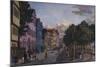 A View of Jungfernstiegs in Hamburg, from 'The Open Air Views of the City of Hamburg';  Ansichten…-null-Mounted Giclee Print