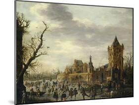 A View of Kasteel Batestein Vianen, in Winter-Jan Van Goyen-Mounted Giclee Print