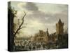 A View of Kasteel Batestein Vianen, in Winter-Jan Van Goyen-Stretched Canvas